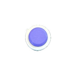 Top view of Snappy™ Hidden Gem Clicker featuring a round lavender button. Ideal executive toy for fidgeting and relaxation.
